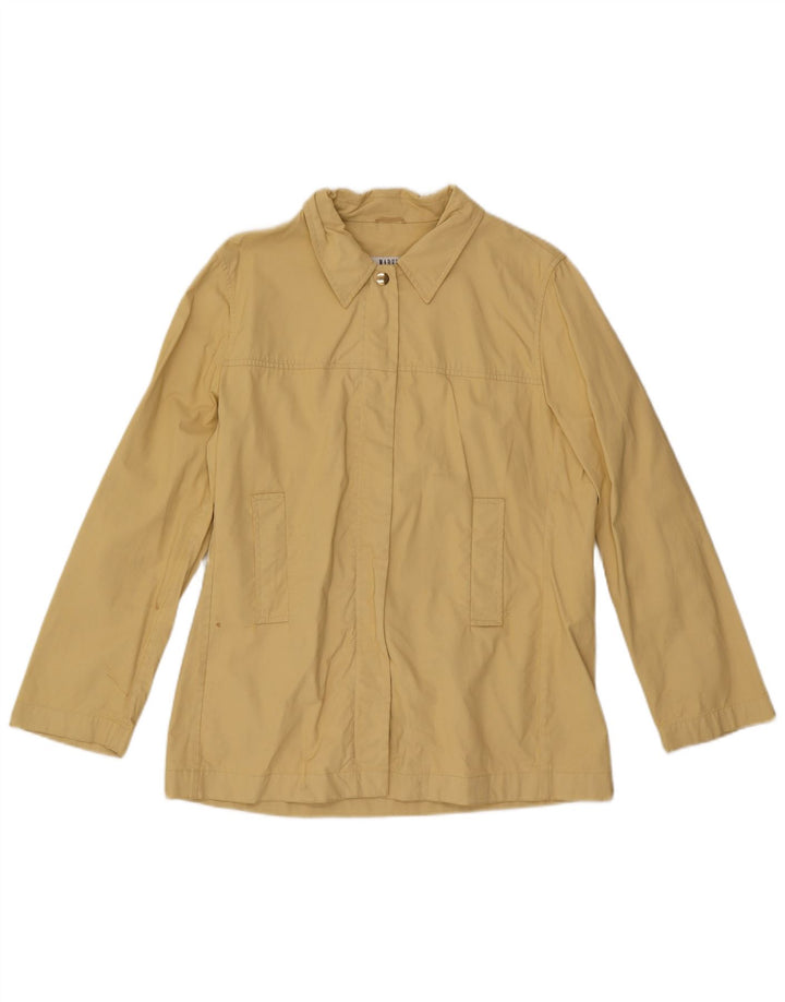 Marella Damen Bomberjacke UK 14 Große gelbe Baumwolle