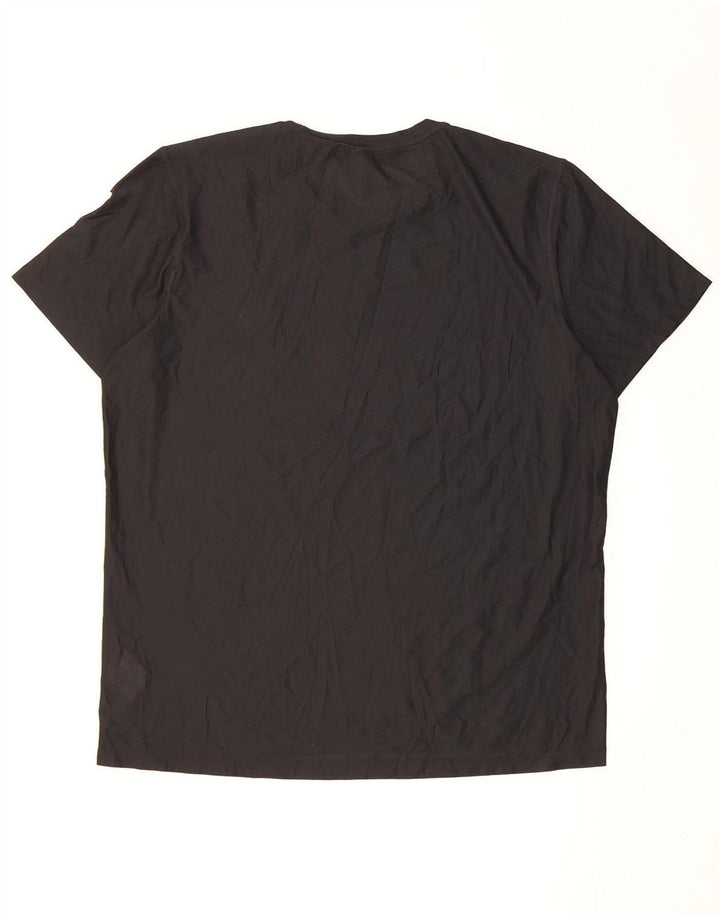Adidas Herren Lauf-T-Shirt Top Large Schwarz Polyester