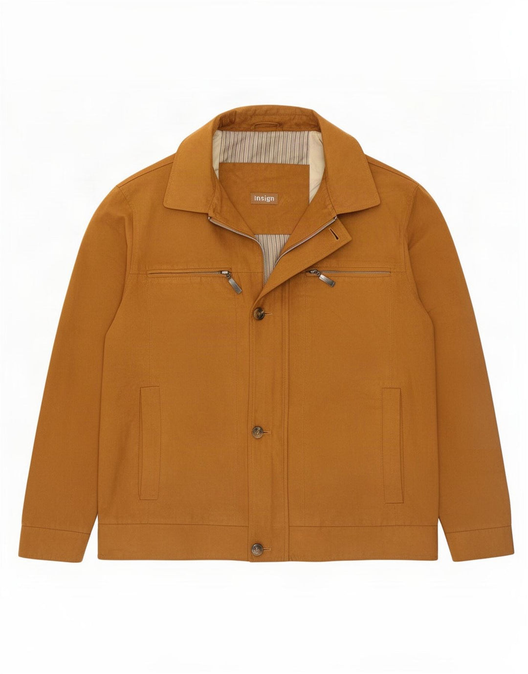 Vintage Herren Utility Jacke IT 50 Large Beige Polyester