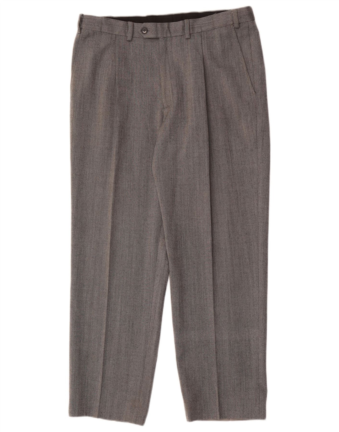 Marks & Spencer Performance-gerade Anzughose für Herren, W34, L29, graue Wolle