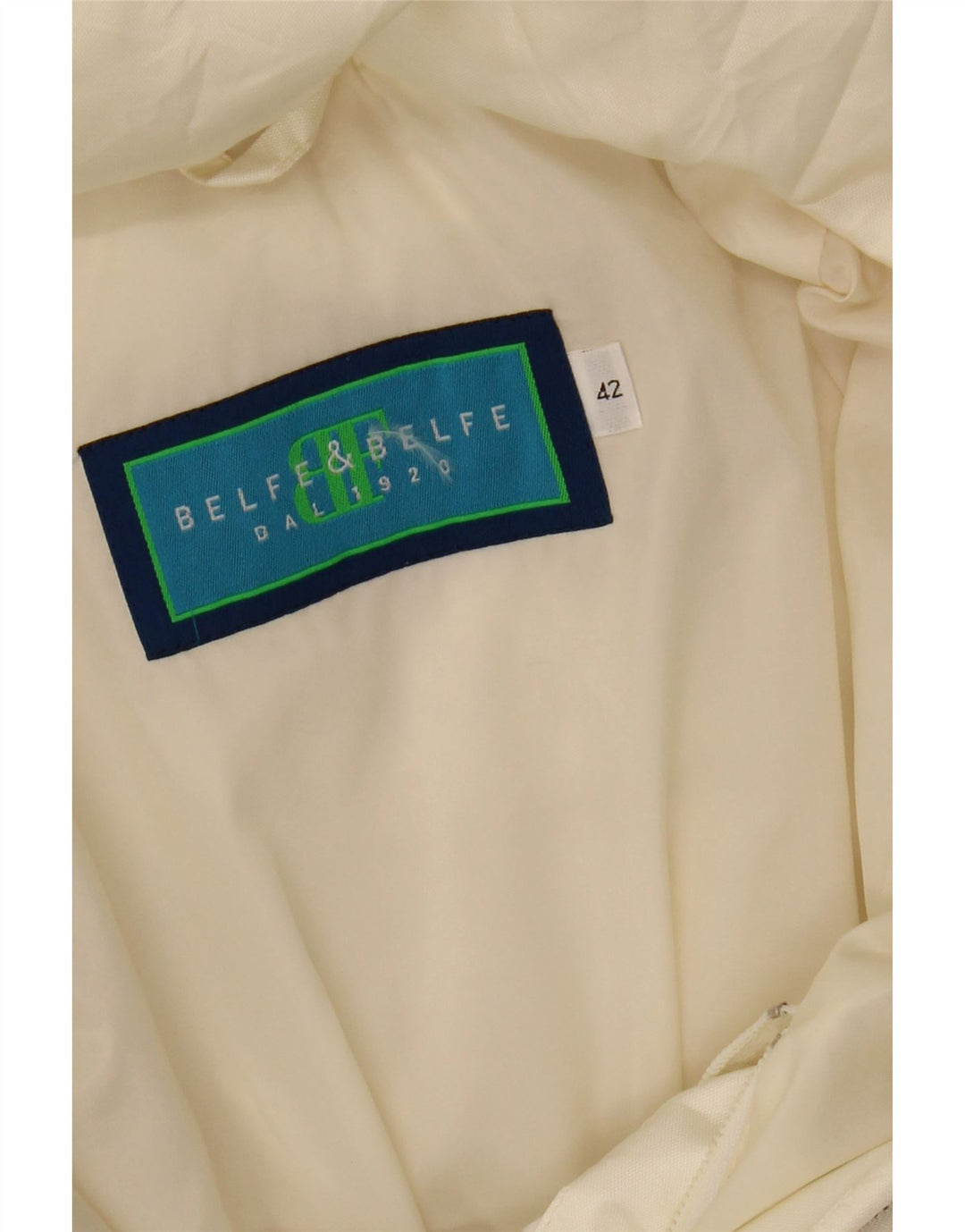 BELFE & BELFE Womens Hooded Padded Jacket IT 42 Medium White