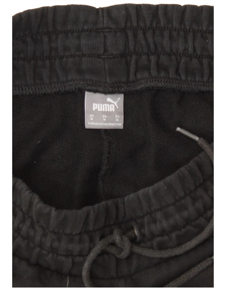 Puma Damen Sportshorts UK 12 Medium Schwarz Baumwolle