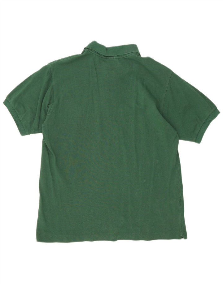 Lacoste Herren-Poloshirt, Größe 4, mittelgrüne Baumwolle