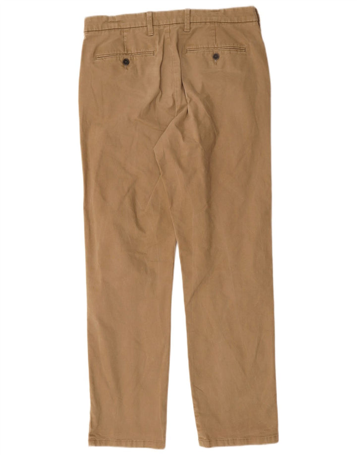 Marks & Spencer Herren-Chinohose mit gerader Passform und normaler Passform, W32, L31, Braun