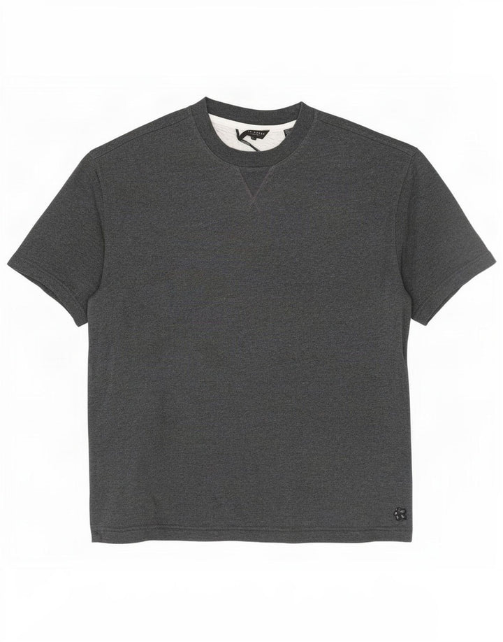 Ted Baker Herren Kurzarm-Sweatshirt mit lockerer Passform, Größe 2, klein, Grau