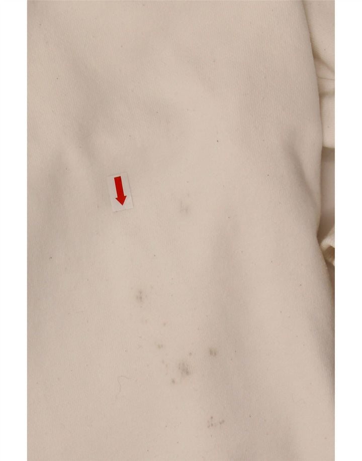 CHAMPION Womens Graphic Oversized Sweatshirt Pullover UK 16 Large Weiß