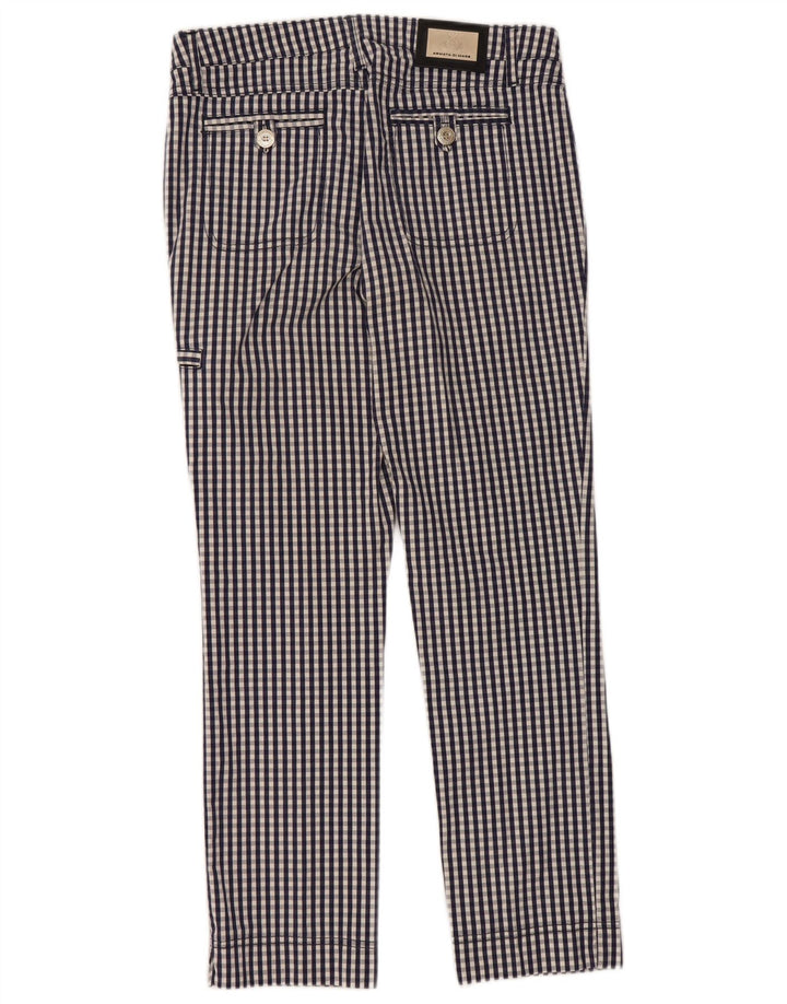 Armata Di Mare Damen Chinohose IT 42 Medium W30 L27 Marineblau Gingham
