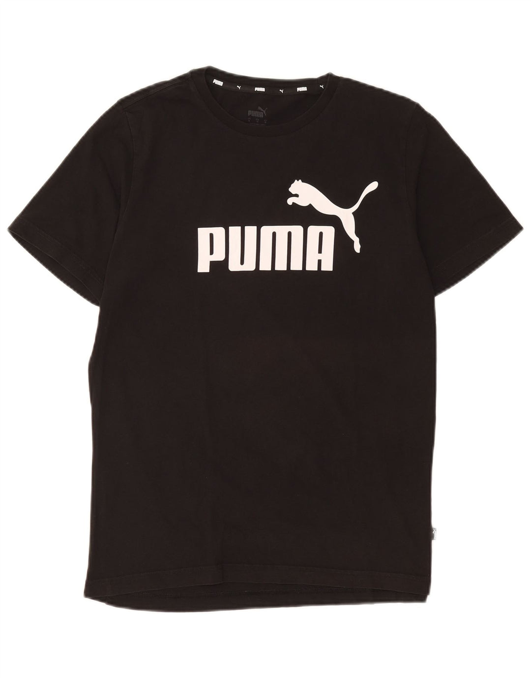 Puma Herren Grafik T-Shirt Top Medium Schwarz