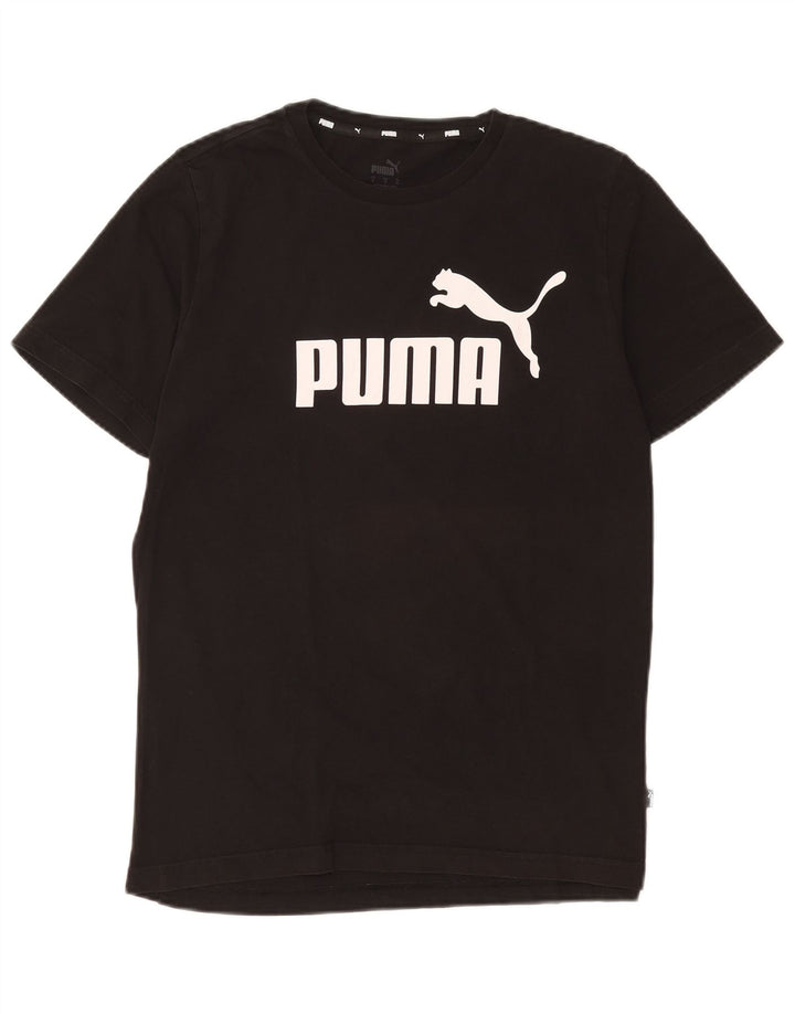Puma Herren Grafik T-Shirt Top Medium Schwarz