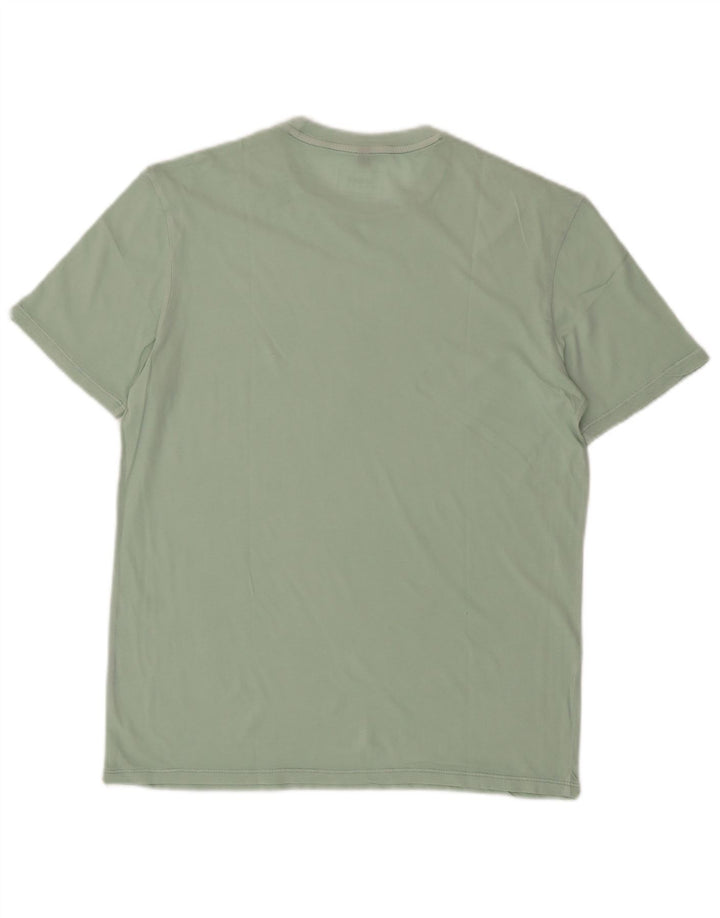 ARMANI JEANS Herren T-Shirt Top Small Grüne Baumwolle