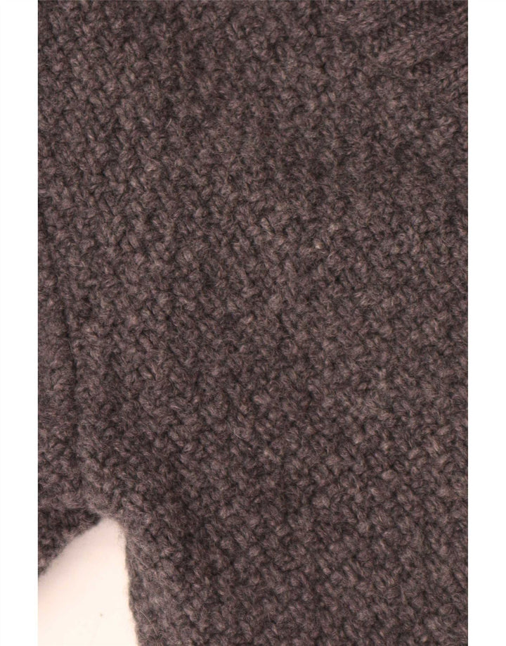 Paul Costelloe Herren-Strickjacke, große graue Wolle