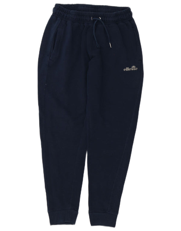 Ellesse Mens Tracksuit Trousers Joggers Medium  Navy Blue Cotton
