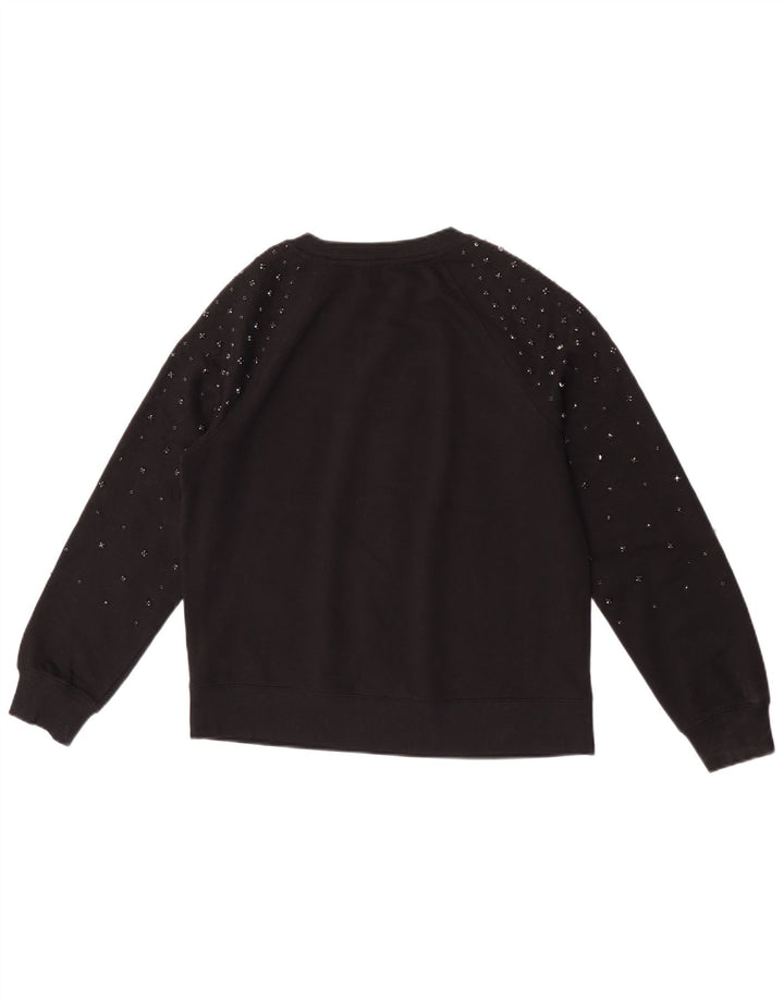 Marks & Spencer Damen-Sweatshirt in Übergröße, Größe UK 6, XS, Schwarz, Baumwolle