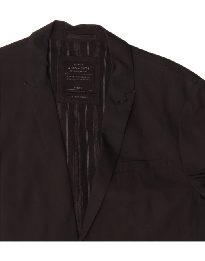 All Saints Herren-Blazer mit 1 Knopf, Gr. 40, Schwarz