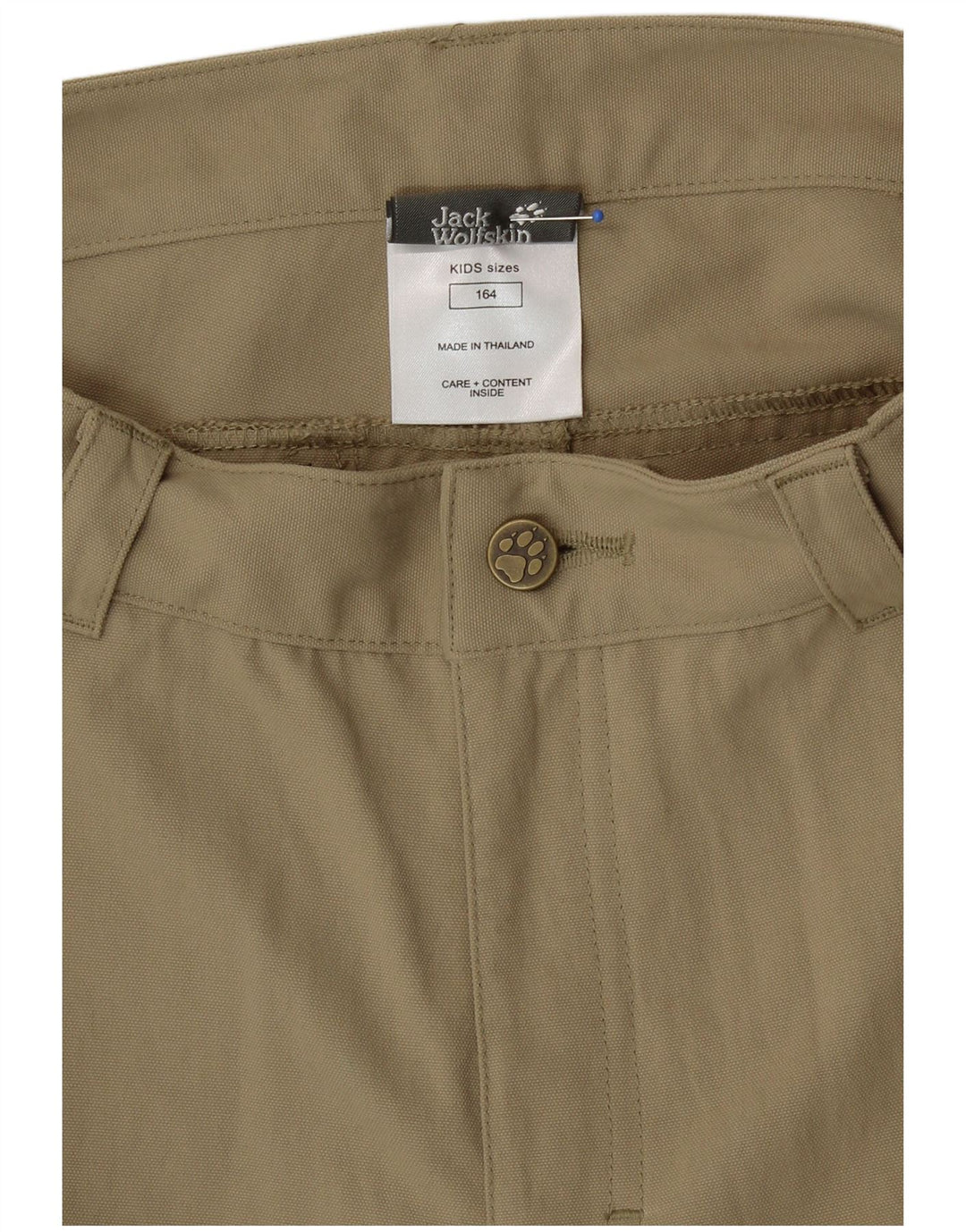 Jack Wolfskin Jungen Graphic Cargo Shorts 13–14 Jahre W28 Beige Polyamid