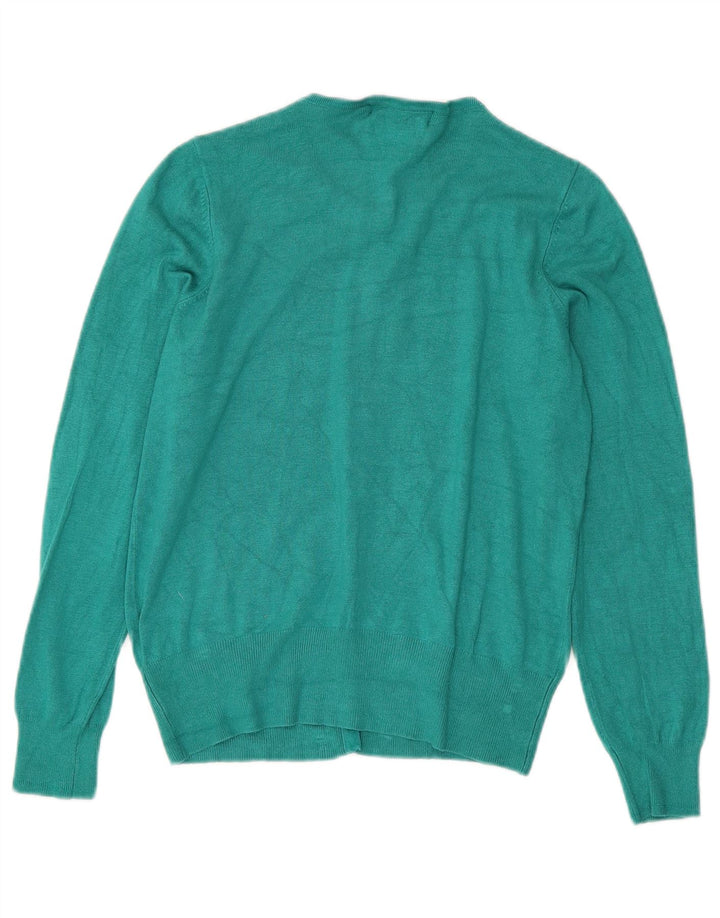 Marks & Spencer Damen-Cardigan-Pullover UK 12 Mittelgrüne Viskose
