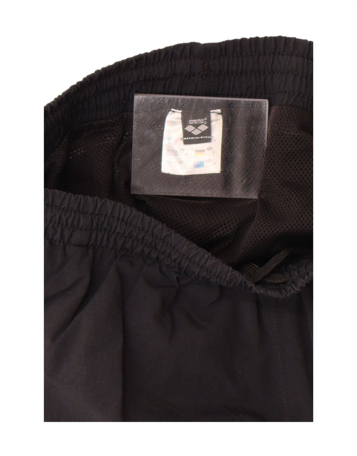 ARENA Mens Sport Shorts Small  Black Nylon Vintage Arena and Second-Hand Arena from Messina Hembry 