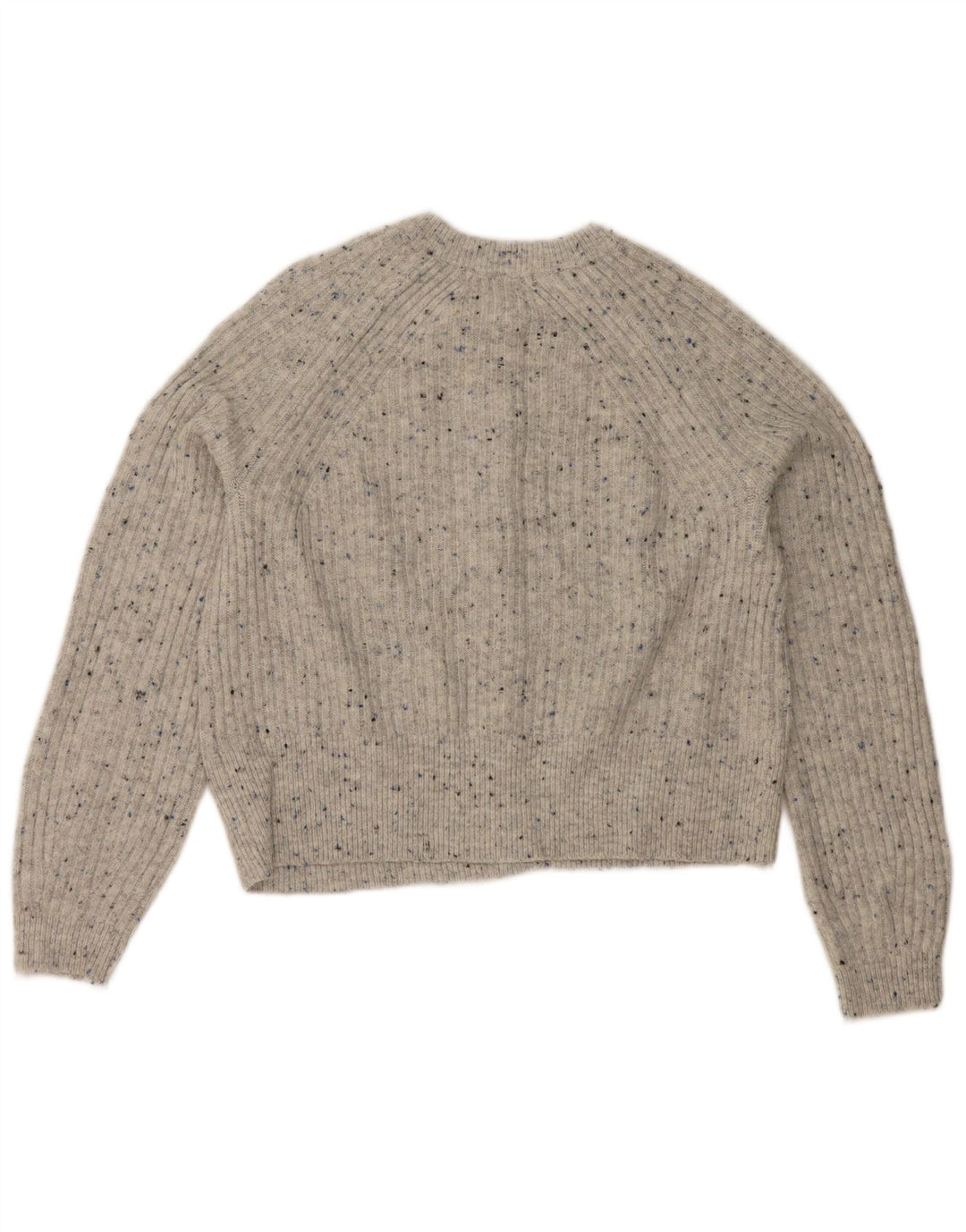 Marks & Spencer Damen Crop Cardigan Pullover UK 14 Mittelgrau meliert