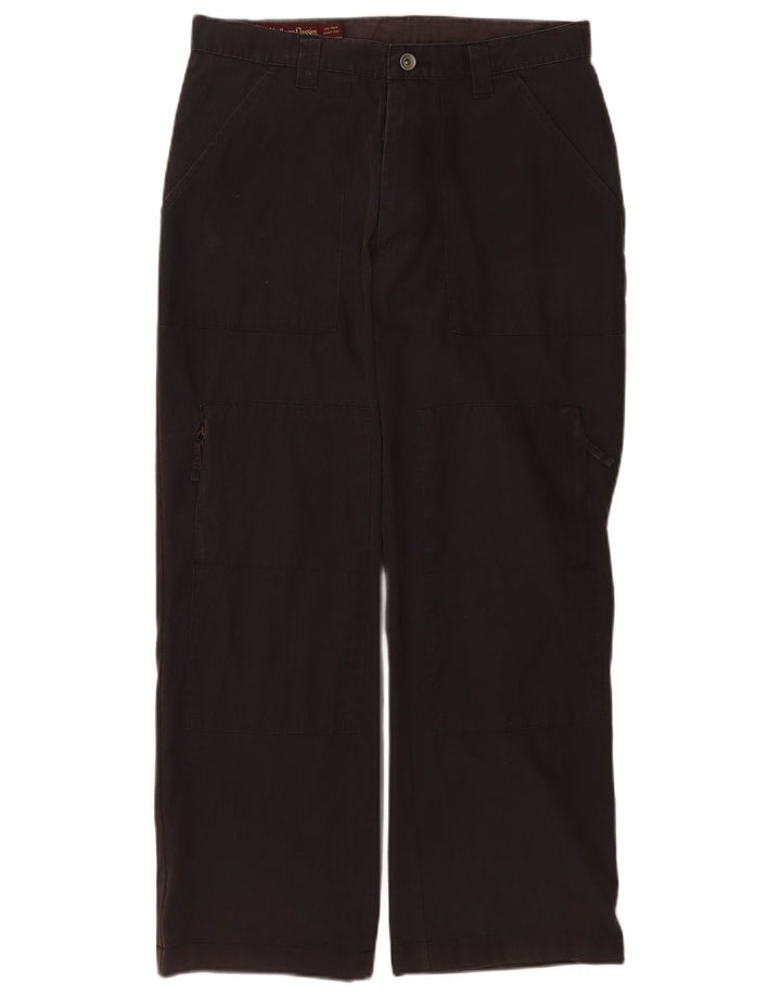Marlboro Classics Gerade Herren-Cargohose W32 L28 Schwarze Baumwolle