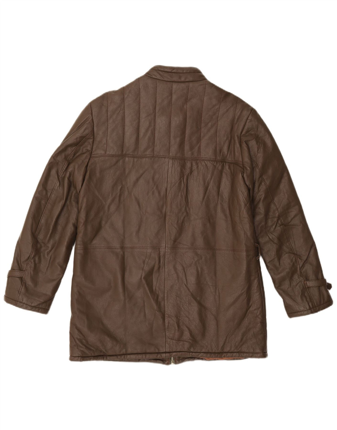 VINTAGE Herren Lederjacke UK 38 Mittelbraunes Leder