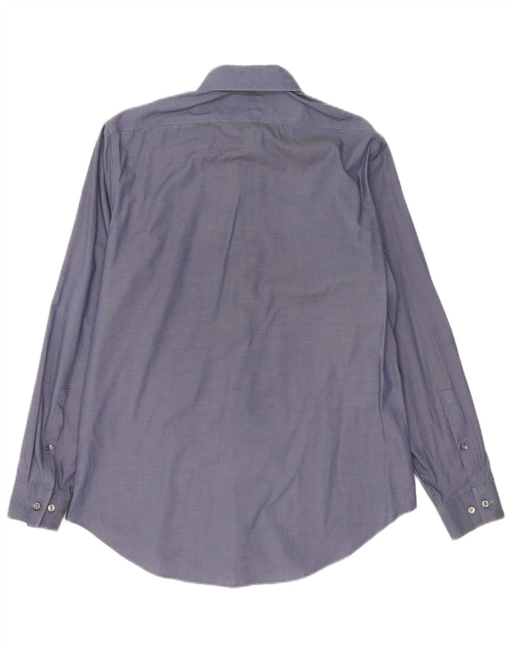 Calvin Klein Herren-Slim-Fit-Hemd, Größe 15 1/2, mittelblaue Baumwolle