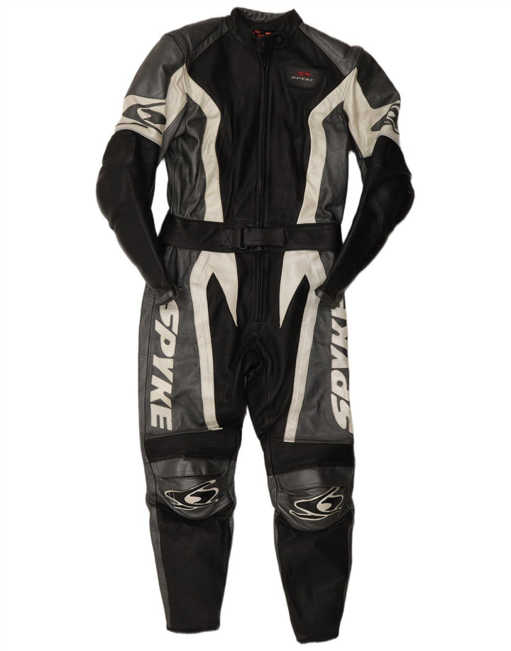 Spyke Damen-Lederoverall IT 44 Mittelschwarzes Leder-Motorrad