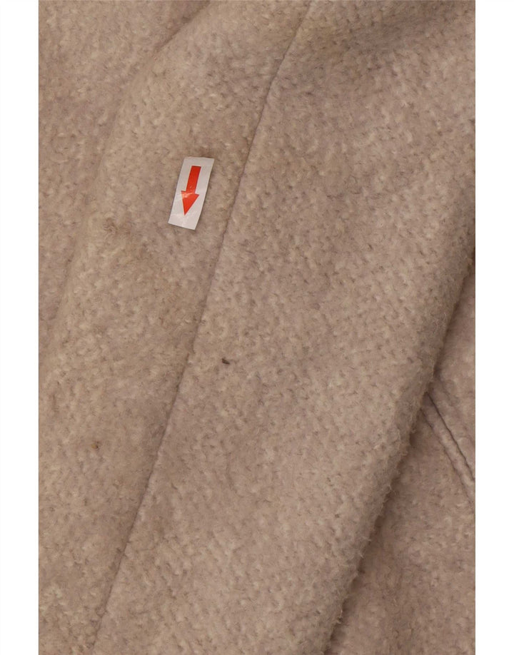 Zara Damen Pullover Mantel UK 10 Small Graue Baumwolle