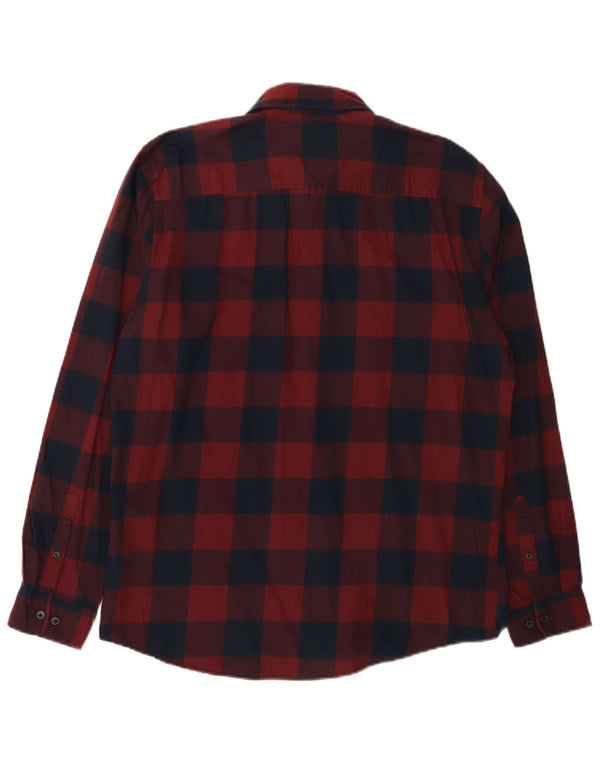 Jack & Jones Herren-Flanellhemd XL, rot kariert, Baumwolle