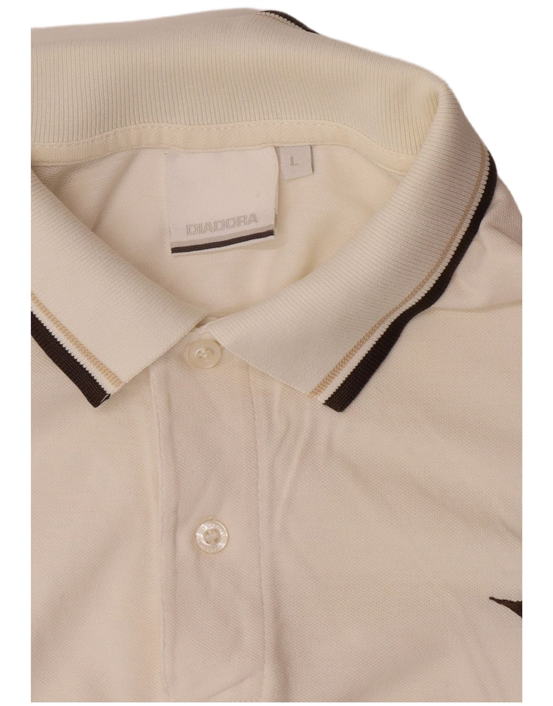 Diadora Herren Poloshirt Large Weiß