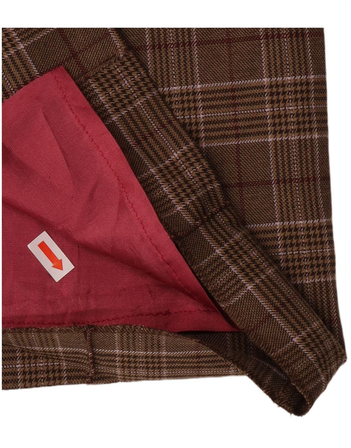 Max & Co. Damen Bleistiftrock IT 38 Small Brown Plaid Classic