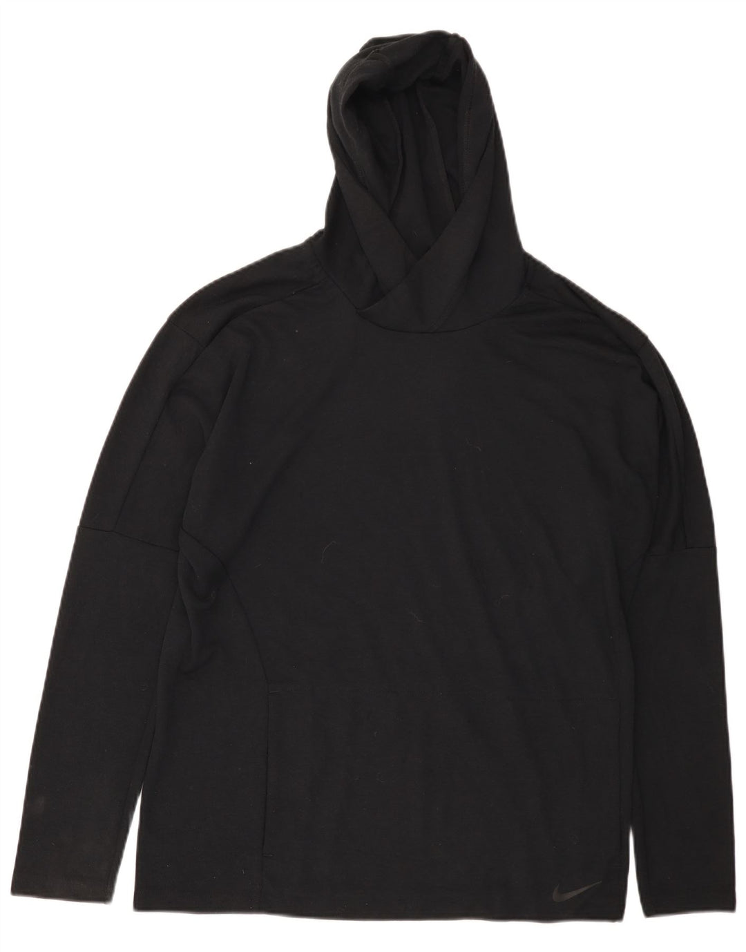 Nike Herren Dri Fit Hooded Standard Fit Top Langarm Medium Schwarz