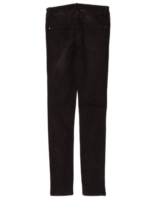 Massimo Dutti Damen Skinny Jeans EU 34 2XS W24 L29 Schwarze Baumwolle