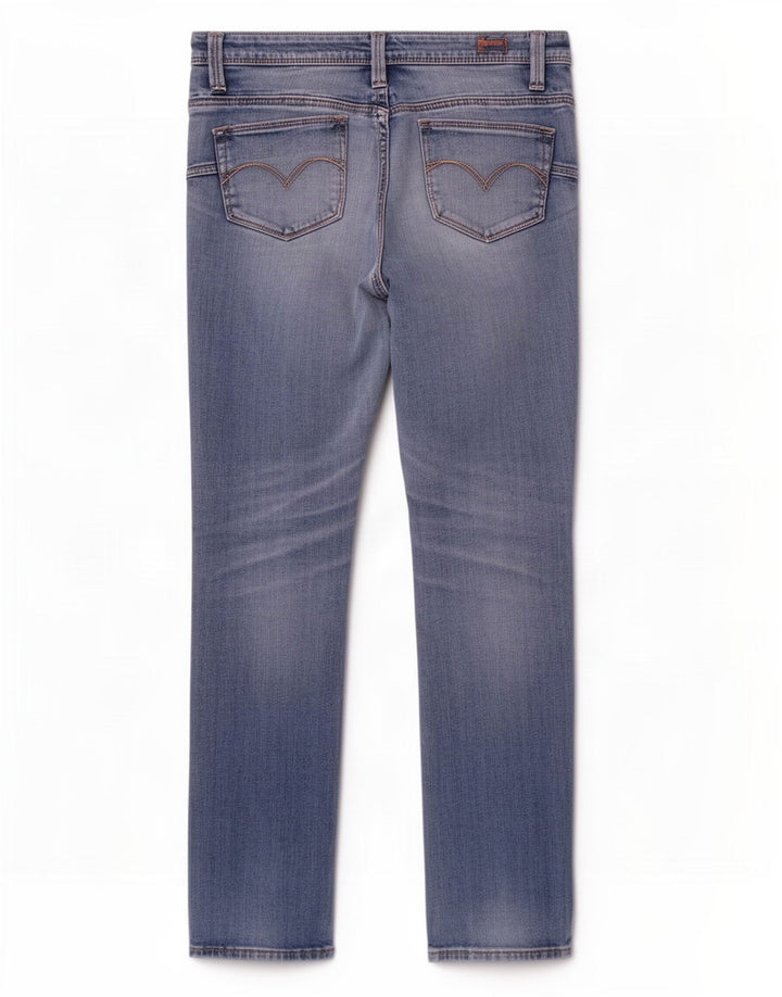 Levi's Damen-Jeans mit niedriger Taille, gerade, W32, L32, blaue Baumwolle