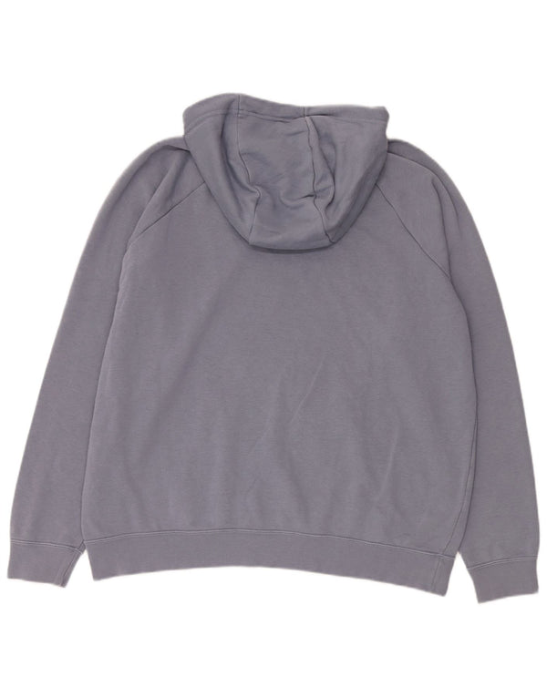 Nike Damen Übergroßer Kapuzenpullover UK 18 XL Blaue Baumwolle