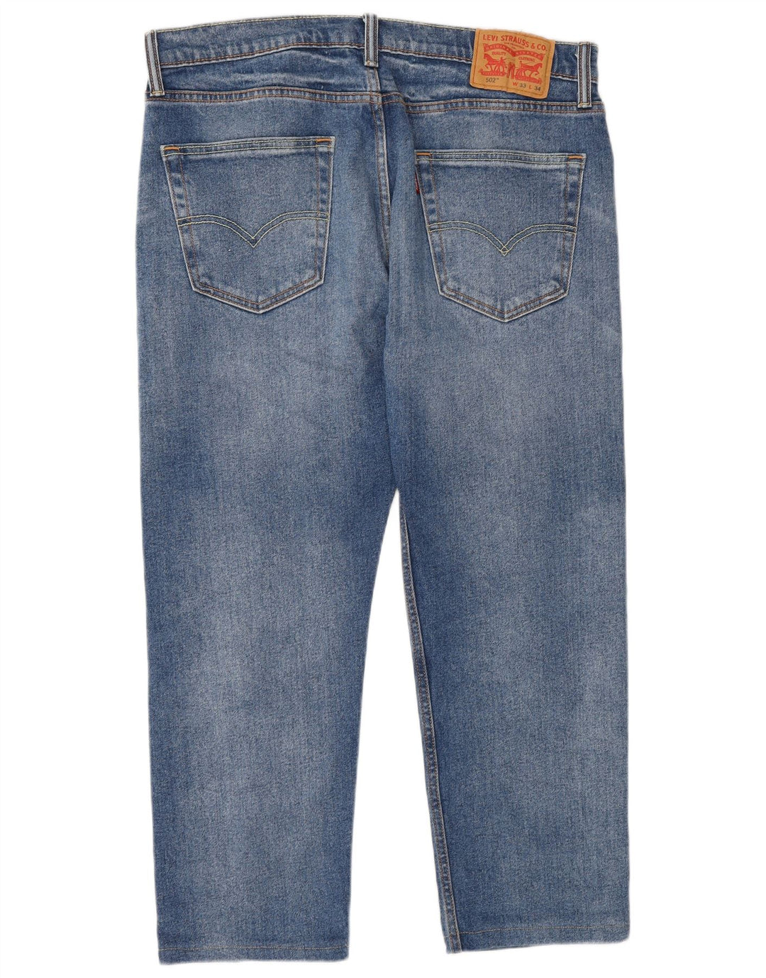 Levi's Herren 502 Tapered Jeans W33 L28 Blaue Baumwolle
