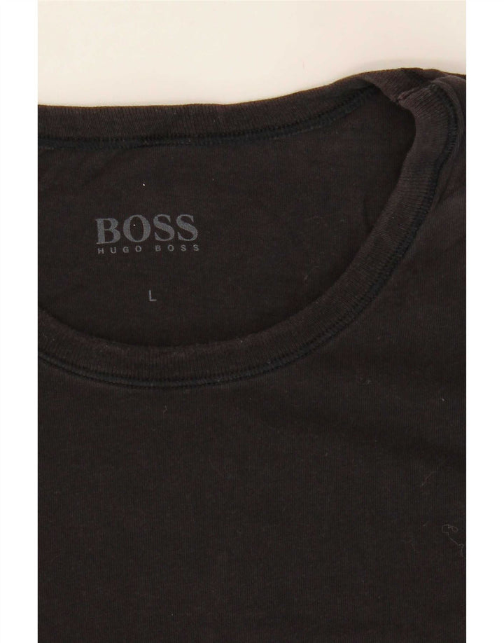 Hugo Boss Herren T-Shirt Top Large Schwarz