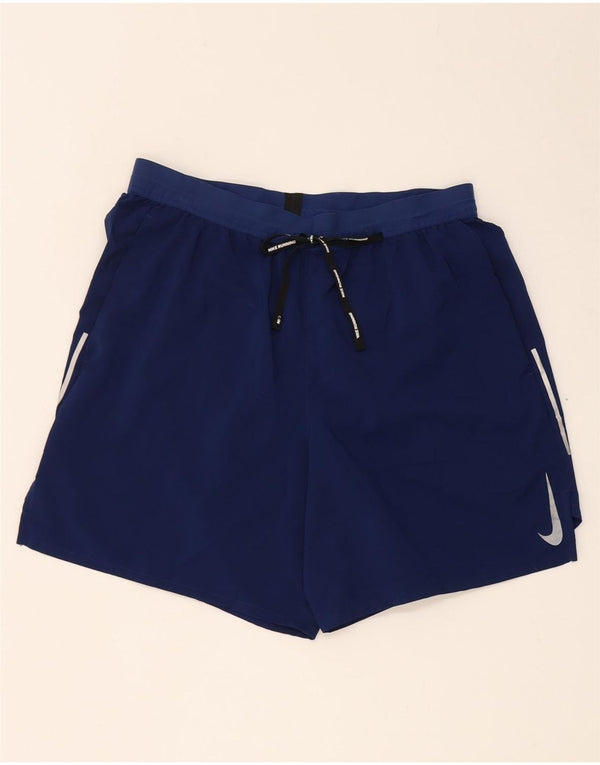 Nike Mens Dri Fit Sport Shorts Large Navy Blue Polyester
