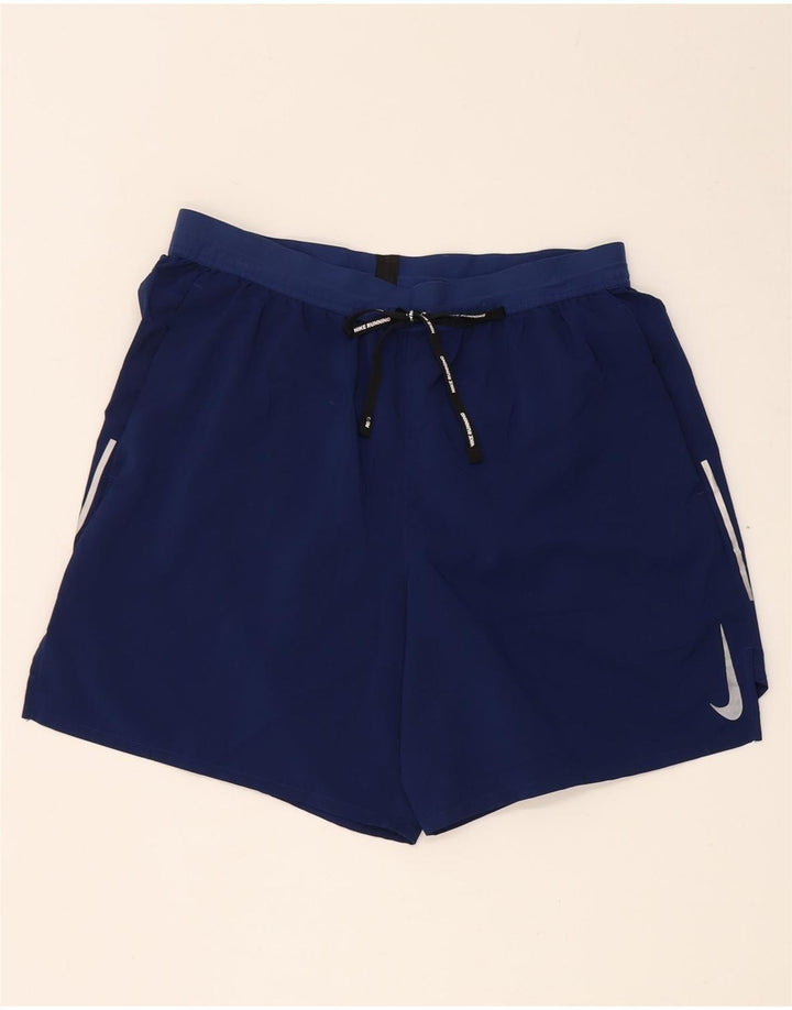 Nike Herren Dri Fit Sportshorts, groß, marineblaues Polyester