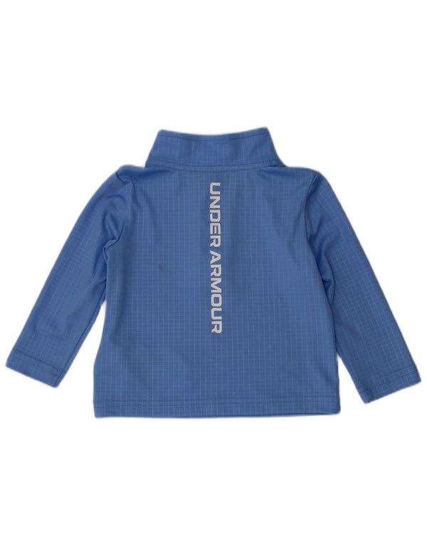 Under Armour Baby-Jungen-Pullover-Trainingsanzug-Oberteil, 6–9 Monate, blaues Gingham