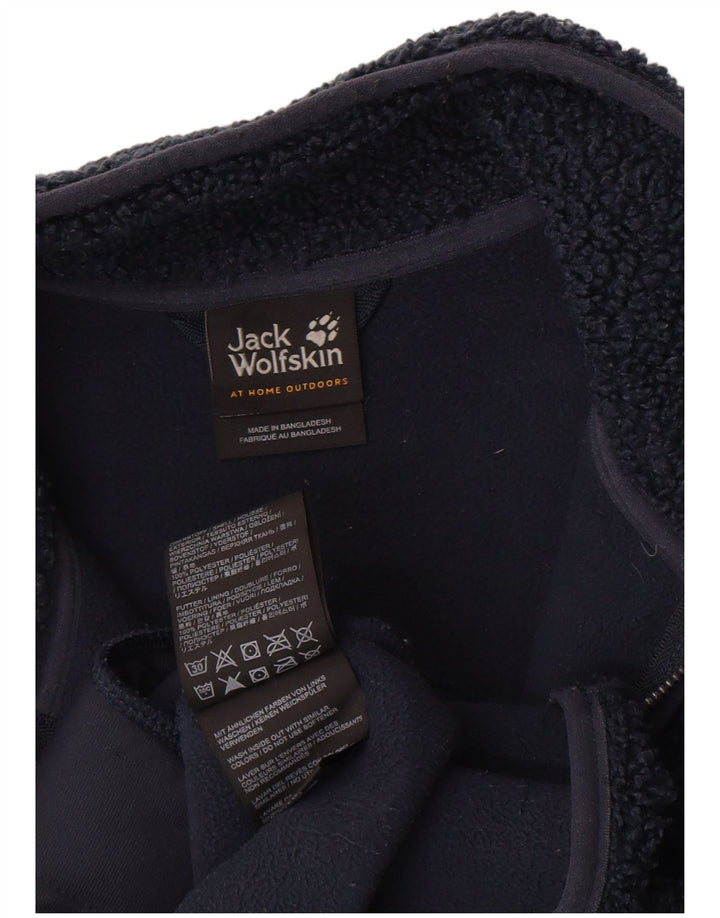 Jack Wolfskin Damen Longline Fleecejacke UK 8/10 Small Marineblau