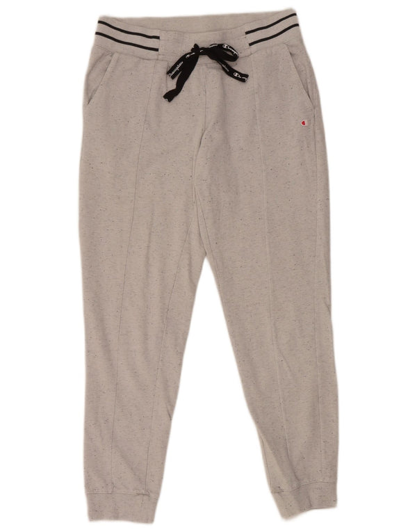 Champion Damen-Trainingshose, Jogginghose, UK 12, mittelgrau gefleckte Baumwolle