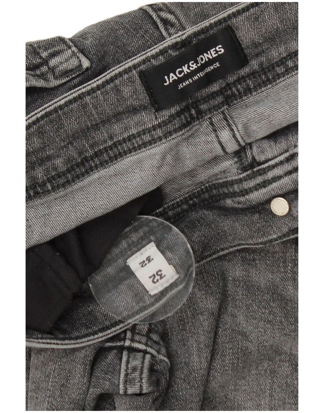 Jack & Jones Herren GLENN Slim Jeans W32 L32 Graue Baumwolle