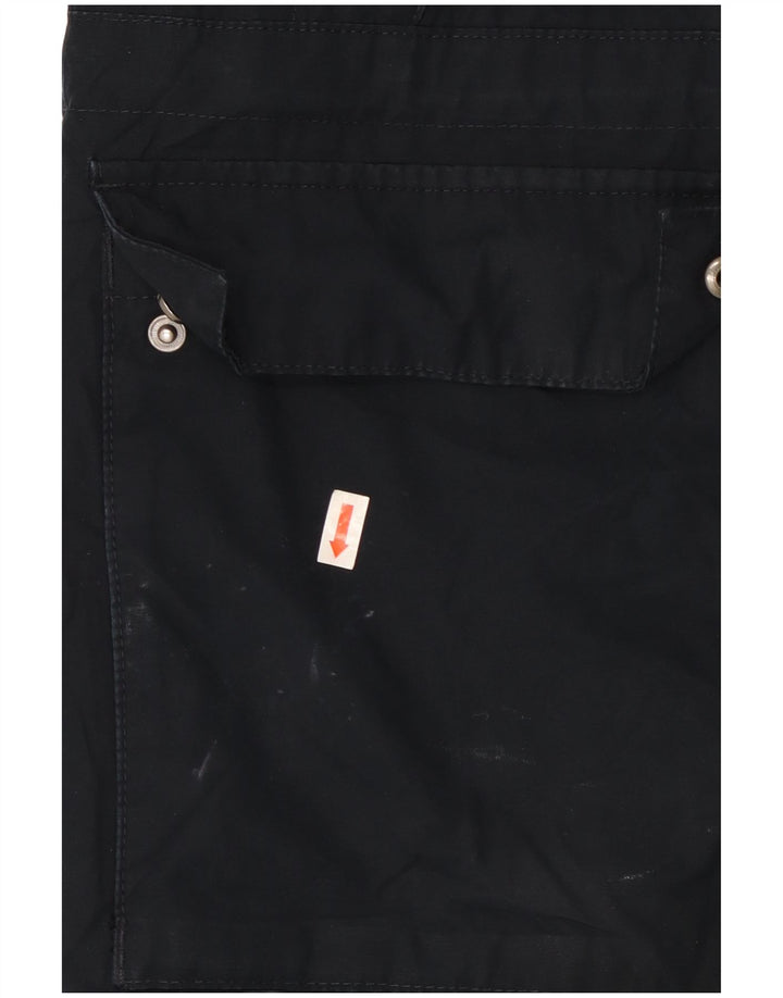 Marks & Spencer Herren-Utility-Jacke mit Kapuze, UK 38, mittelmarineblaue Baumwolle