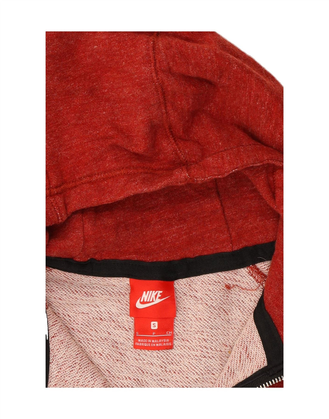 NIKE Mens Canada Zip Hoodie Sweater Small Red Cotton Vintage Nike and Second-Hand Nike from Messina Hembry 