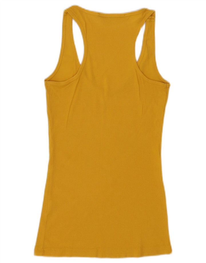 Guess Damen Grafik-Trägershirt UK 8 Small Gelb