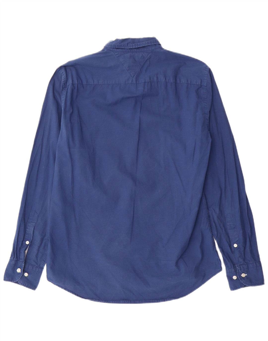 Tommy Hilfiger Herren-Hemd mit normaler Passform, mittelblaue Baumwolle