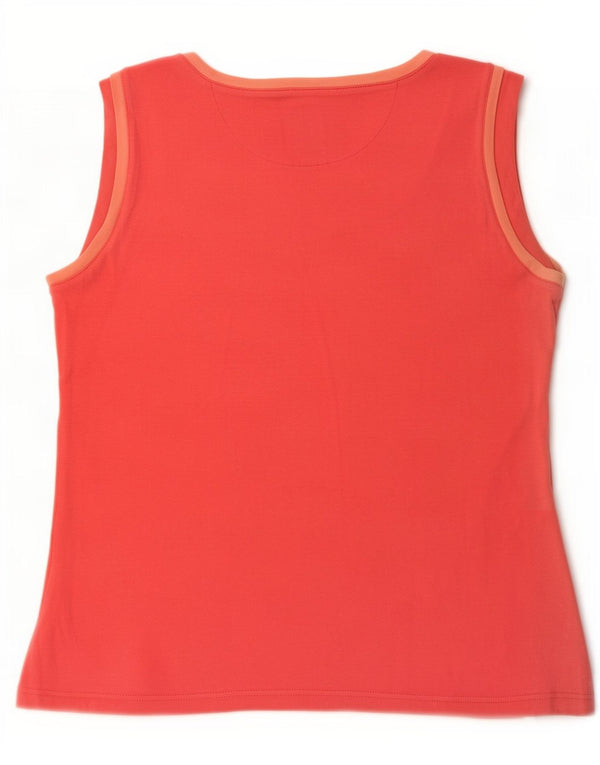 Champion Damen Easy Fit Weste Top UK 14 Mittelrote Baumwolle