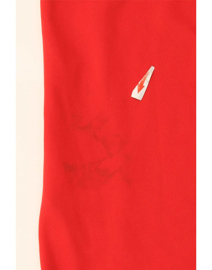 Adidas Herren Climalite T-Shirt Top XL Rot Polyester