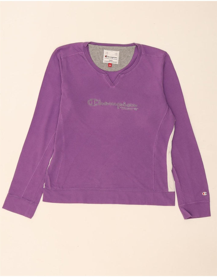 Champion Damen Heritage Classics Sweatshirt Pullover UK 14 Medium Lila