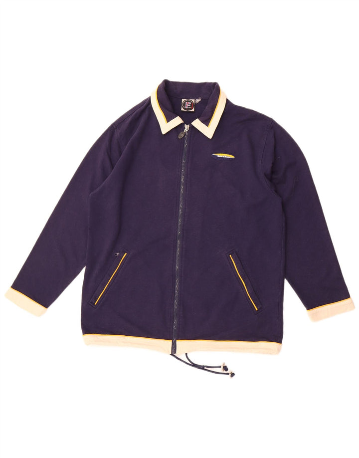 Lotto Damen-Trainingsanzug, Top-Jacke, UK 14, Größe L, Marineblau, Baumwolle